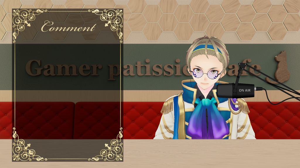 【配信素材】配信用ダイナミックマイク#1【透過PNG】