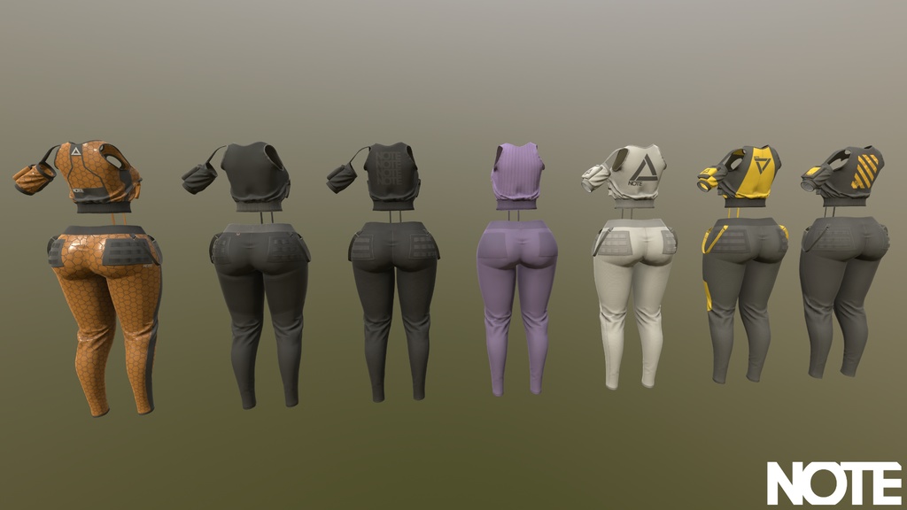 NotE - VRChat Outfit Pack 1