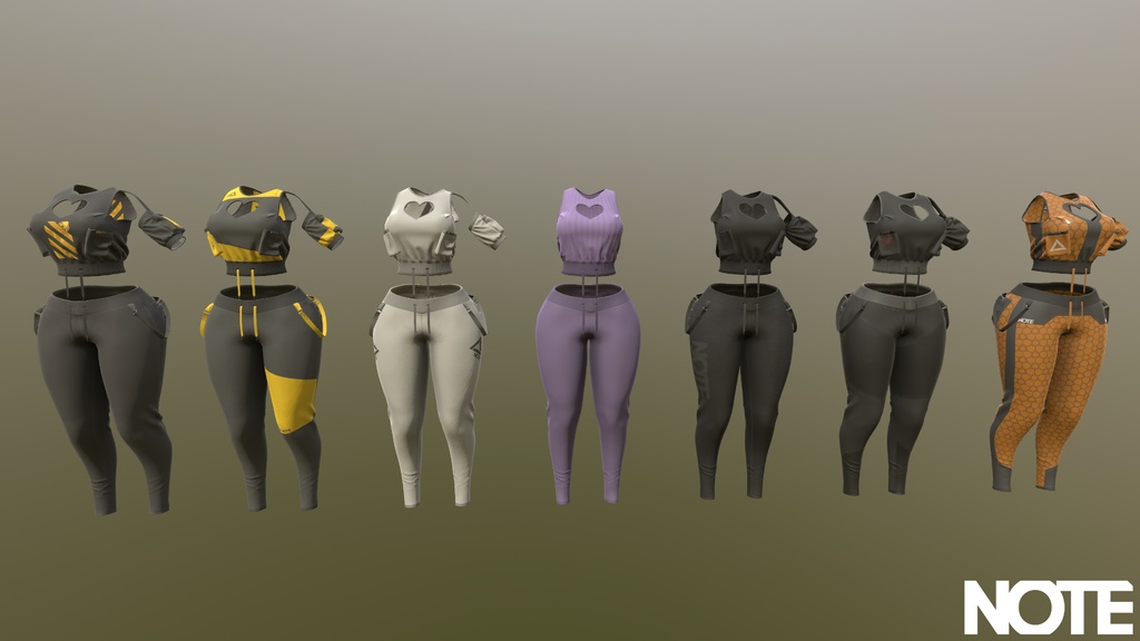NotE - VRChat Outfit Pack 1