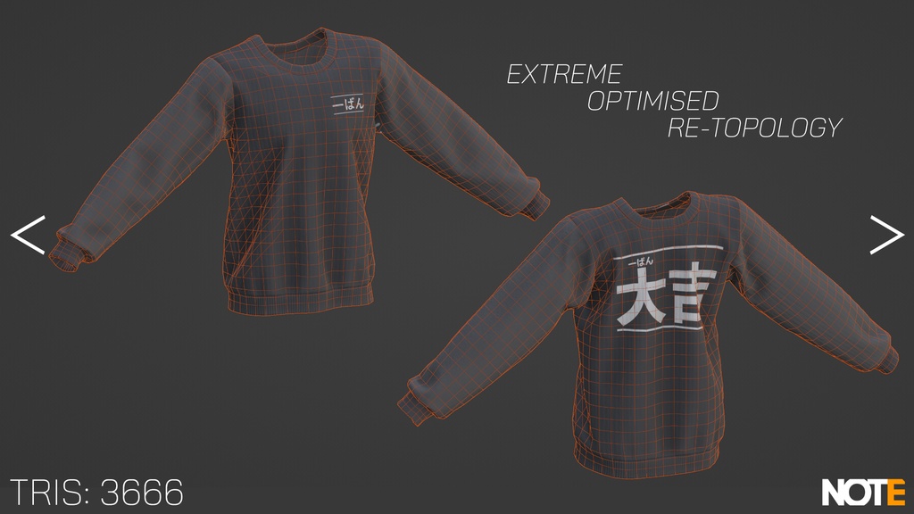 Back Male Sweater - VRChat Avatar Asset