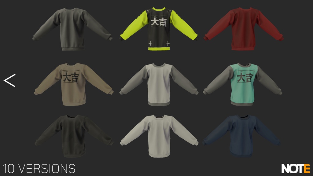 Back Male Sweater - VRChat Avatar Asset