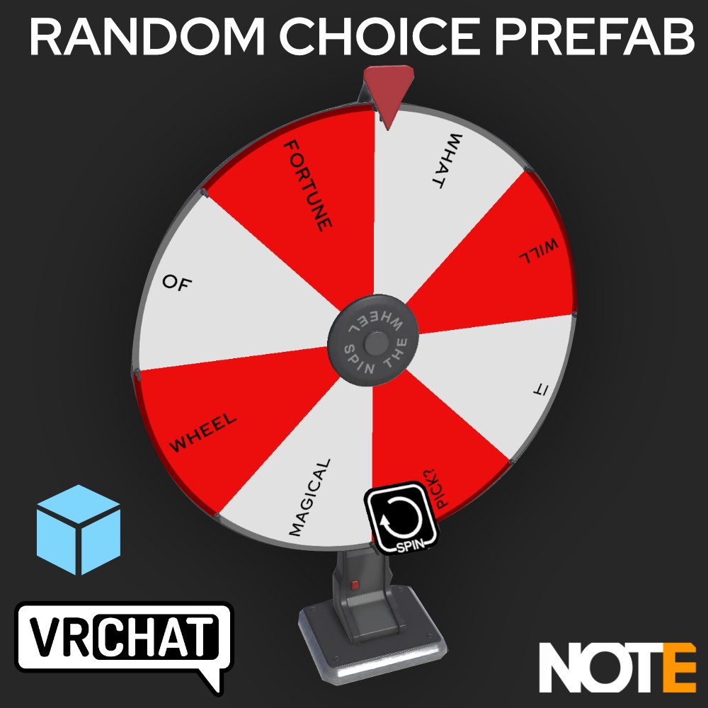 Wheel of Fortune Prefab - VRChat World Asset