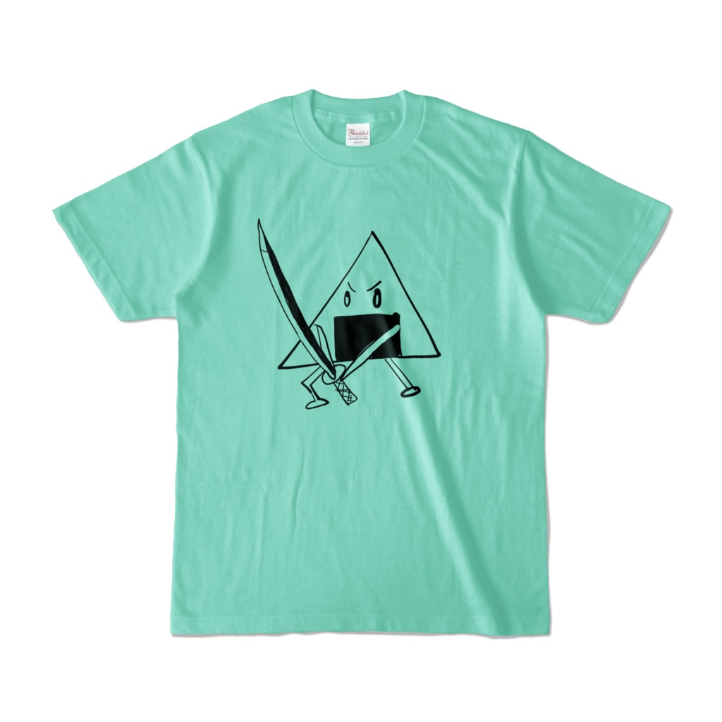 鋭角おにぎり侍Tシャツ(アイスグリーンA)