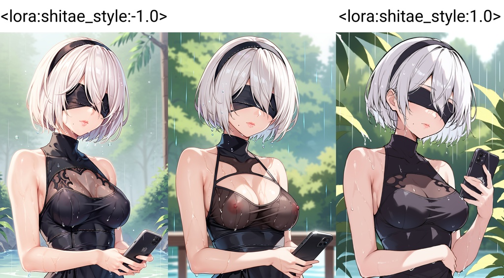 【Pony用LoRA】Color Rough Slider