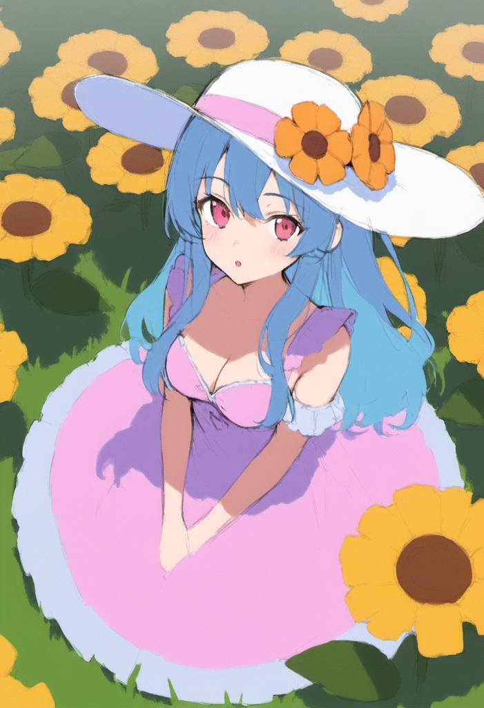 【Pony用LoRA】Color Rough Slider