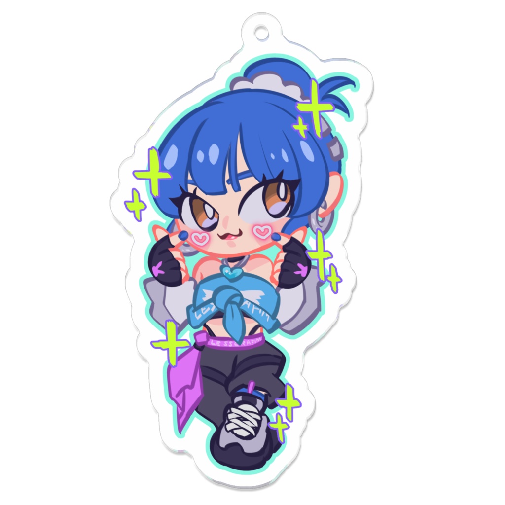 【OW2】D.VA・FEARLESSアクリルキーホルダー