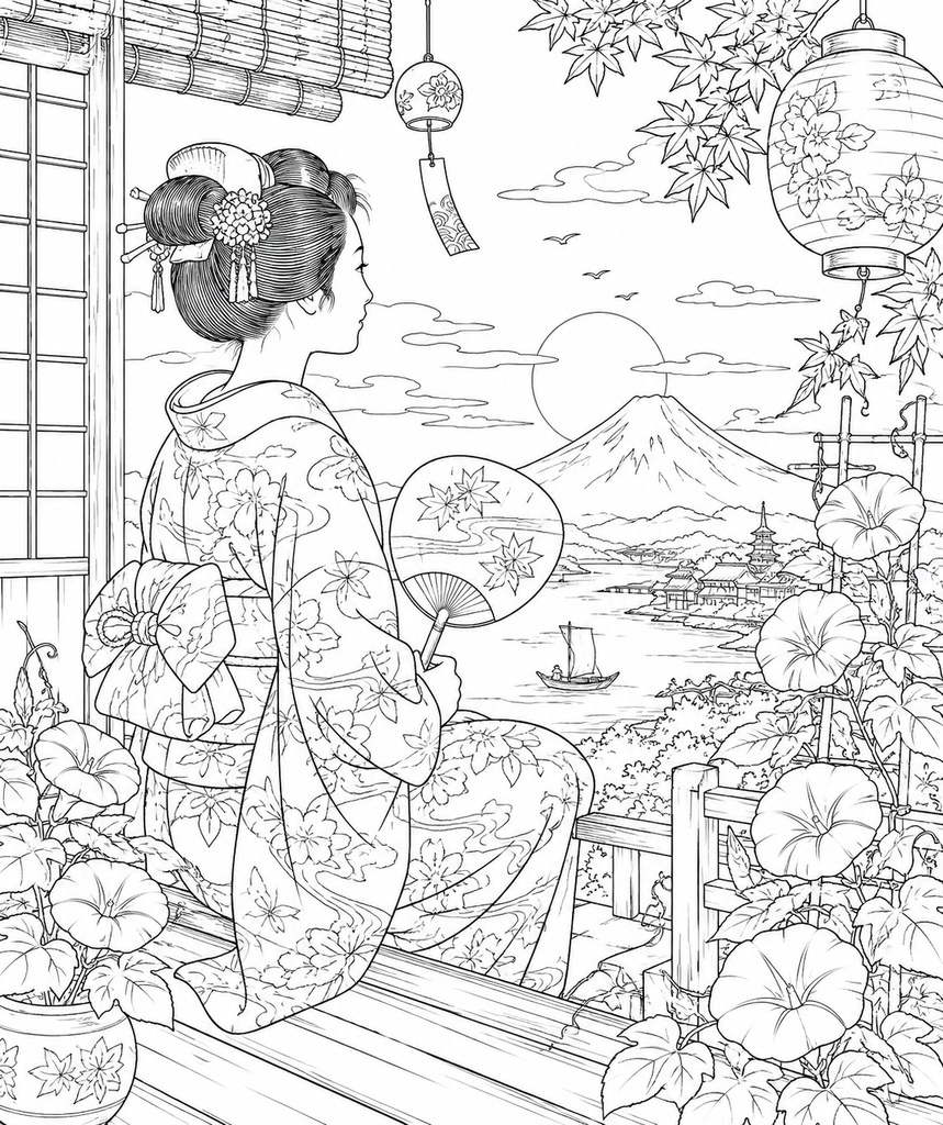 無料塗り絵①