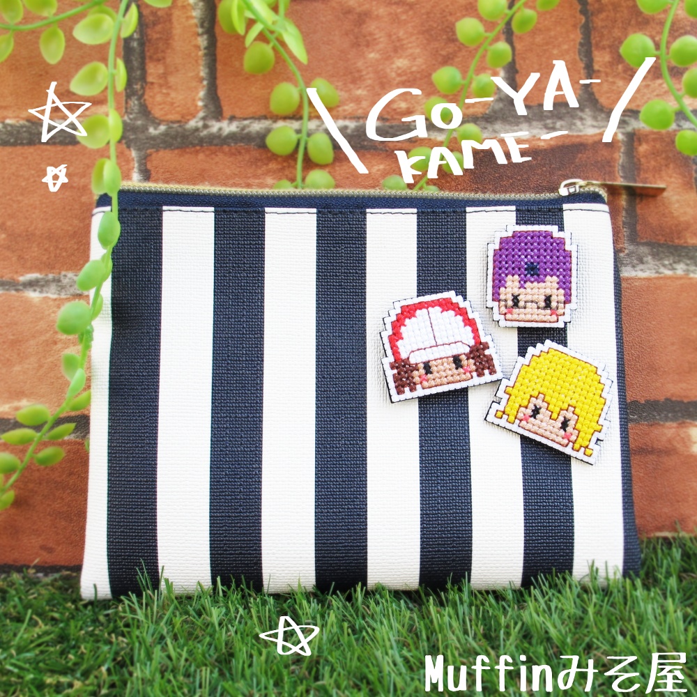 テニプリ刺繍ドットブローチ(比嘉)