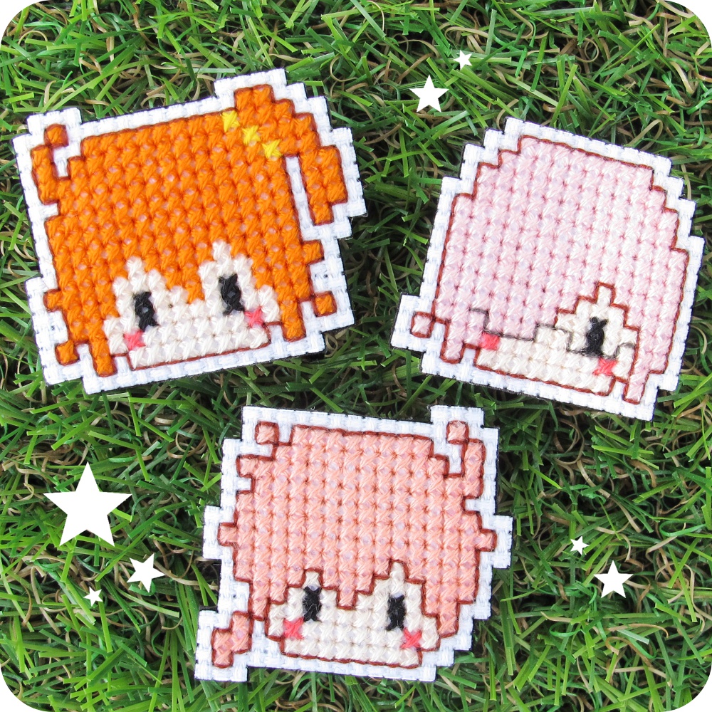FGOドット刺繍ブローチA