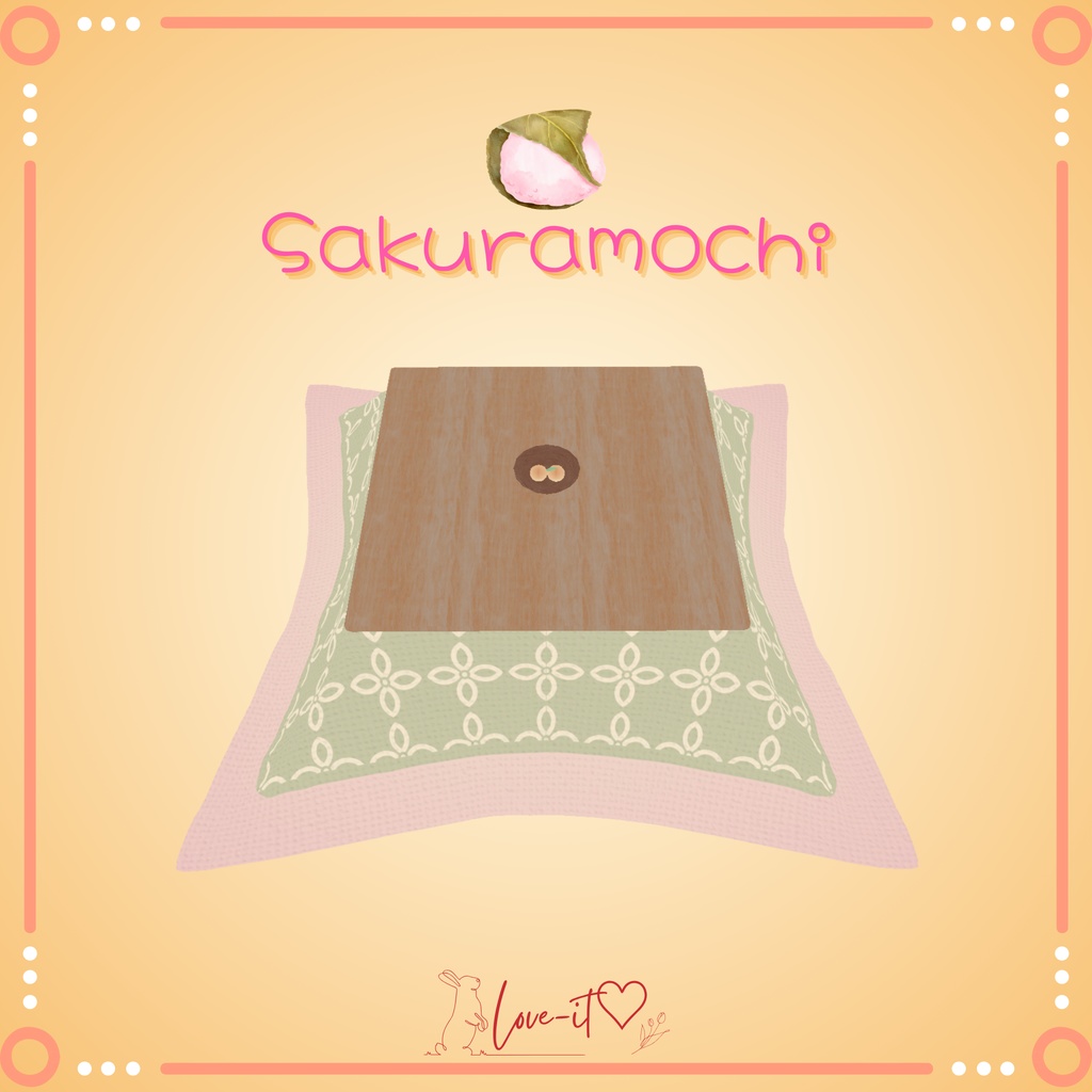 【無料】さむいふゆの あったかおこた【3Dモデル】