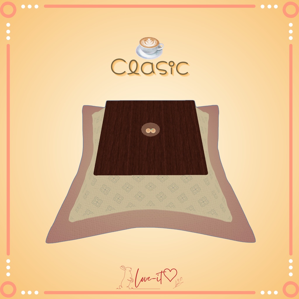 【無料】さむいふゆの あったかおこた【3Dモデル】