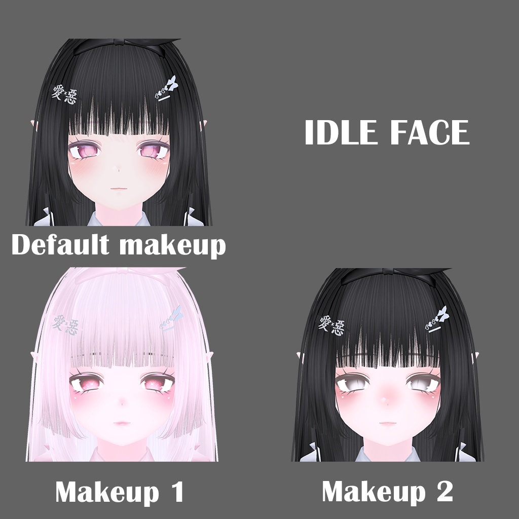 【セレスティア/Selestia】Facial animation/Blendshape set/表情セット_S01