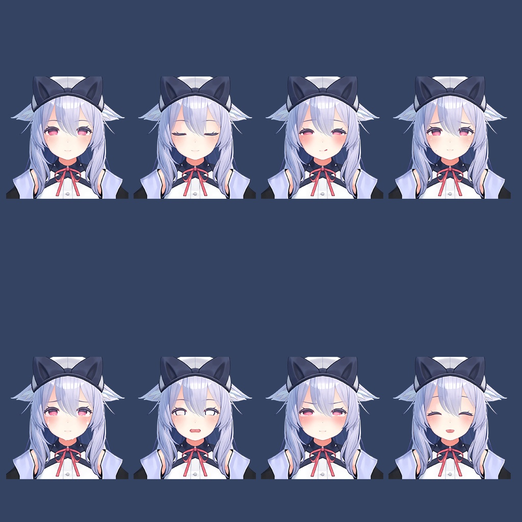 【桔梗/Kikyo】Facial animation/Blendshape set/表情セット_K02