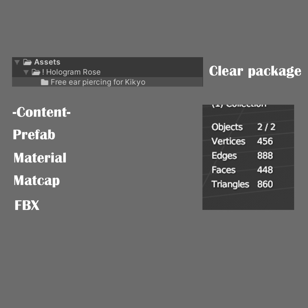 【桔梗/Kikyo】Free ear piercing【no listen】