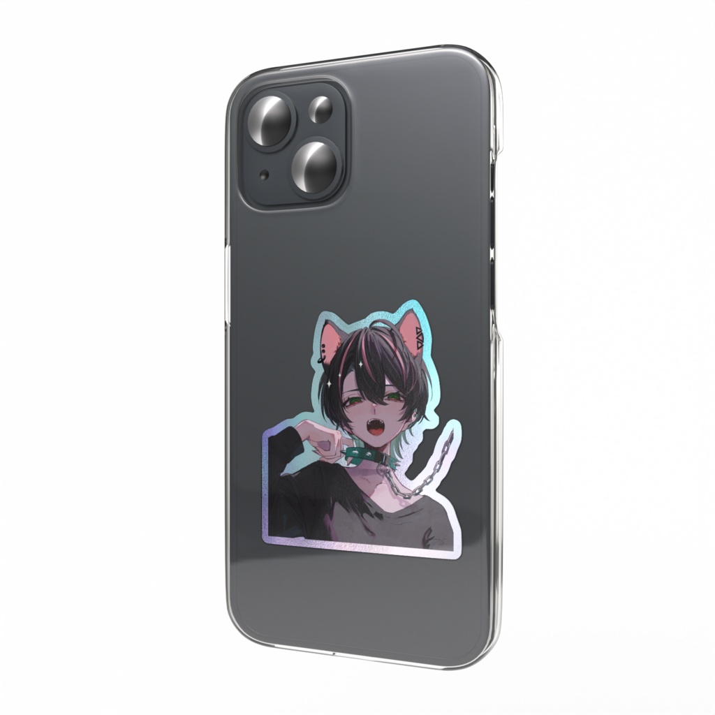 犬耳ステッカー