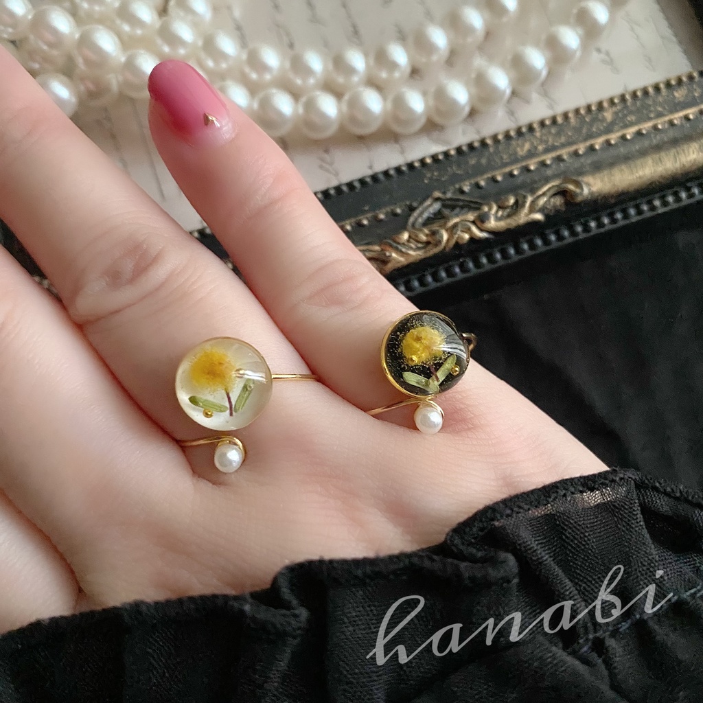 ミモザ*petit*フリーサイズ リング/指輪