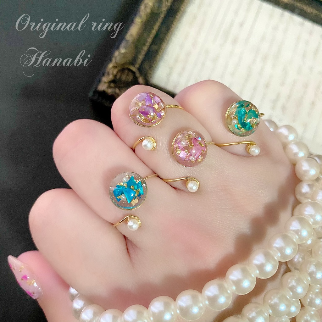 シェル*petit*フリーサイズ リング/指輪