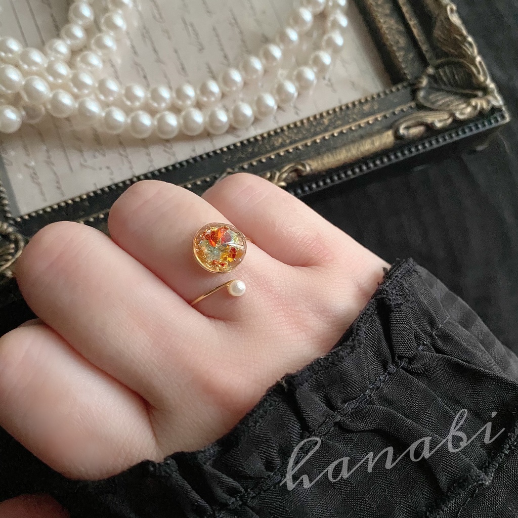 琉球ガラス*petit*フリーサイズ リング/指輪