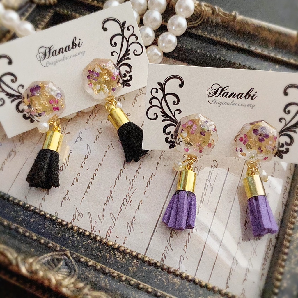 アリッサム＊cuteなタッセルピアス/イヤリング