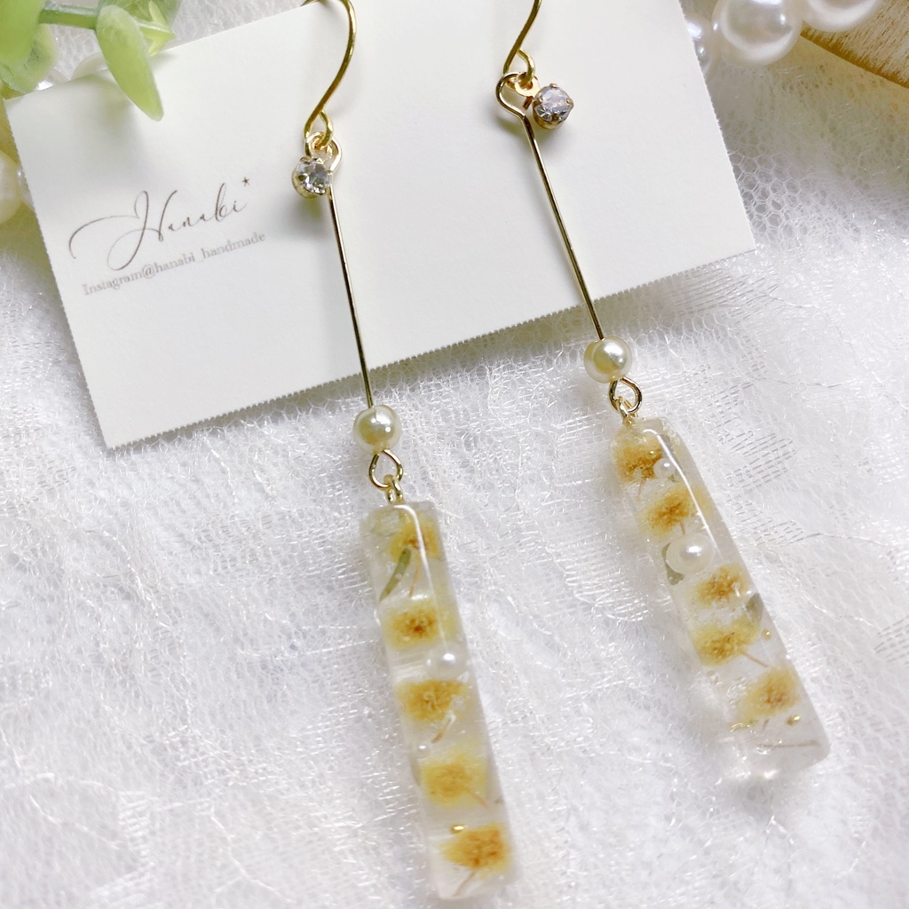 ミモザ*エレガントlineピアス/イヤリング