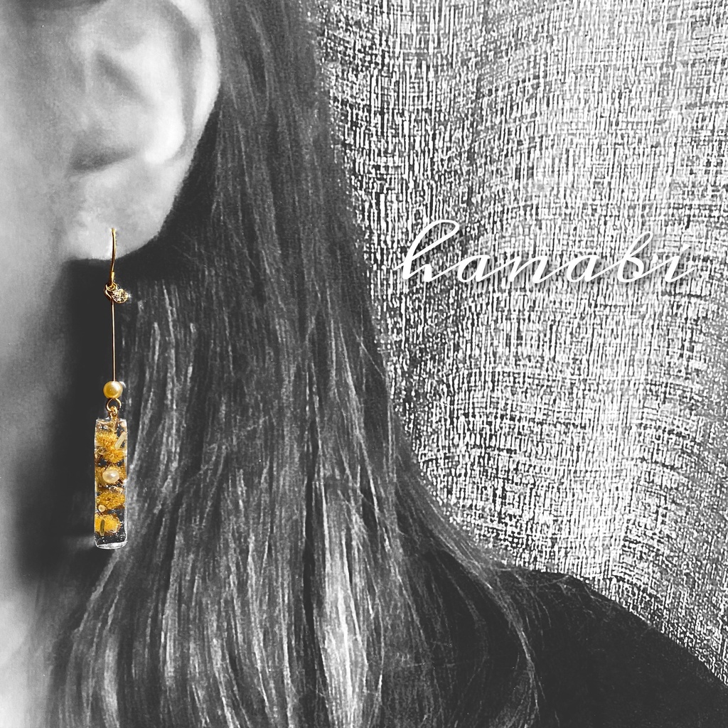 ミモザ*エレガントlineピアス/イヤリング