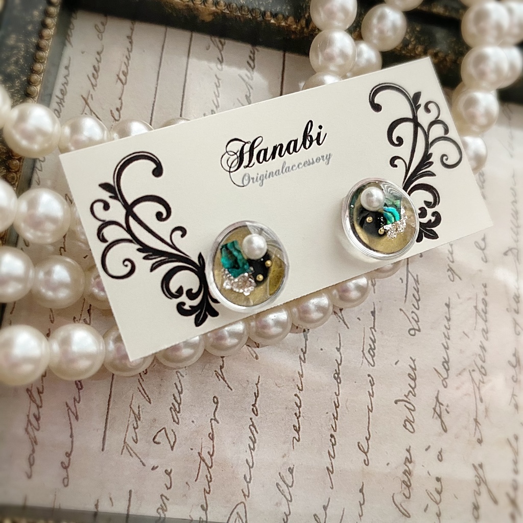 sunshine♡プチ*おはじきseriesピアス