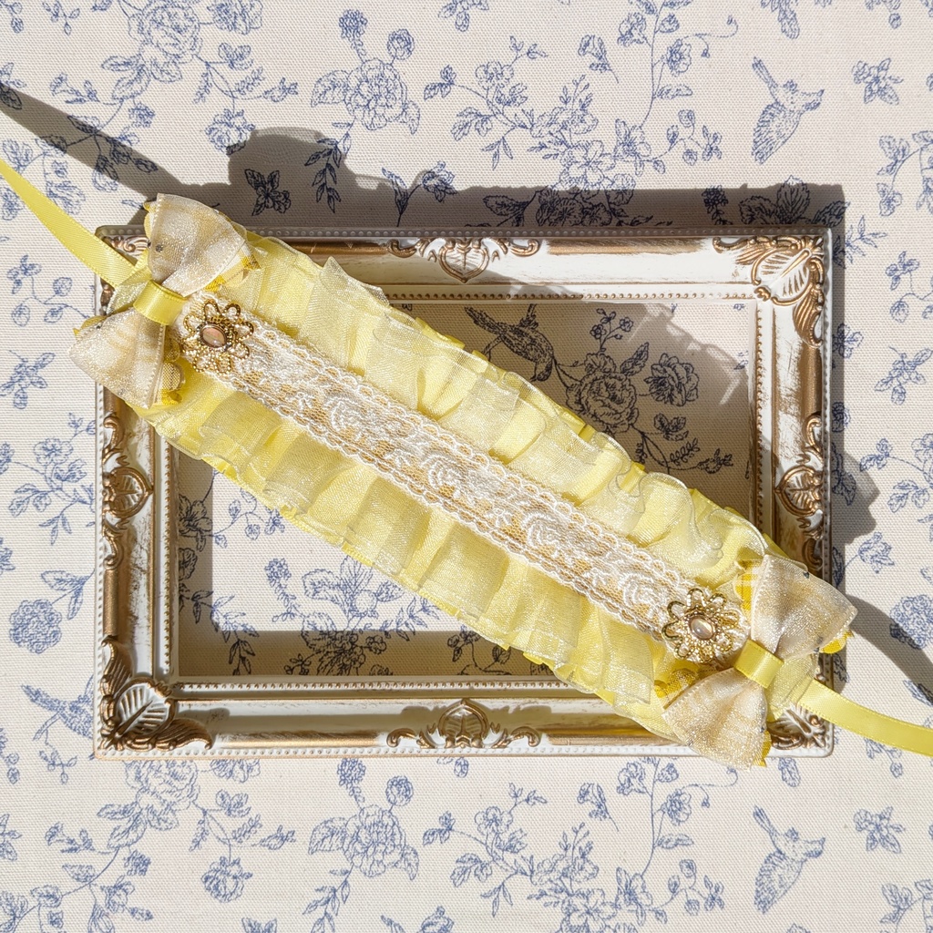 ぬい用ヘッドドレス/12~15cm用  黄③