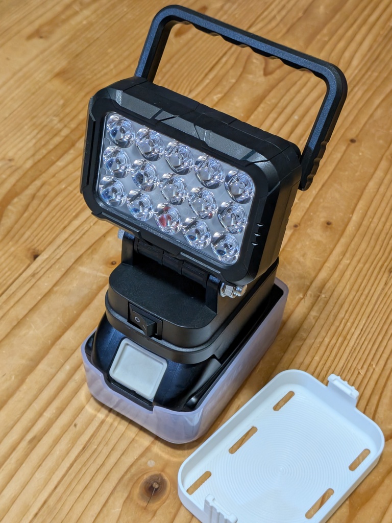 マキタ18Vバッテリー用LEDライト減光拡散カバー