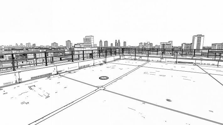 【 同人背景100種 学校 】屋上・階段・教室(後方/正面/アオリ)・廊下(狭/広)・体育館・校舎|線画のみ & 白下地 200枚