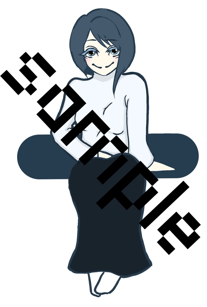 USBラベル用アクキー(冬のお姉さん)