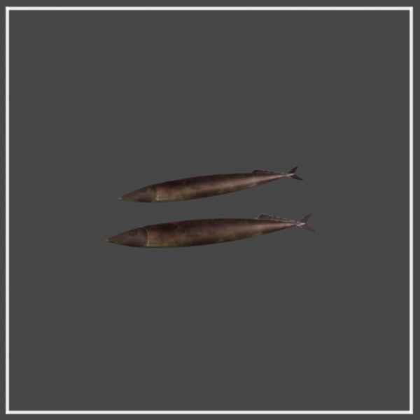 【3Dオブジェクト】七輪(秋刀魚セット)