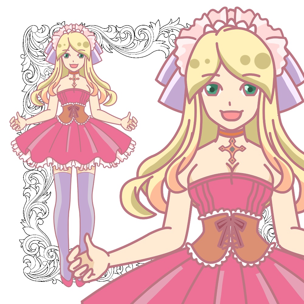 ［2D汎用モデル］POPガール
