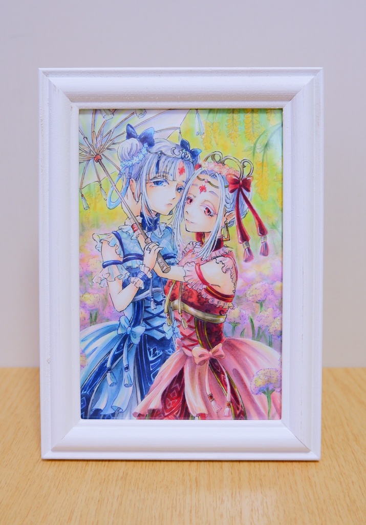 「相思相愛」コピックイラスト原画