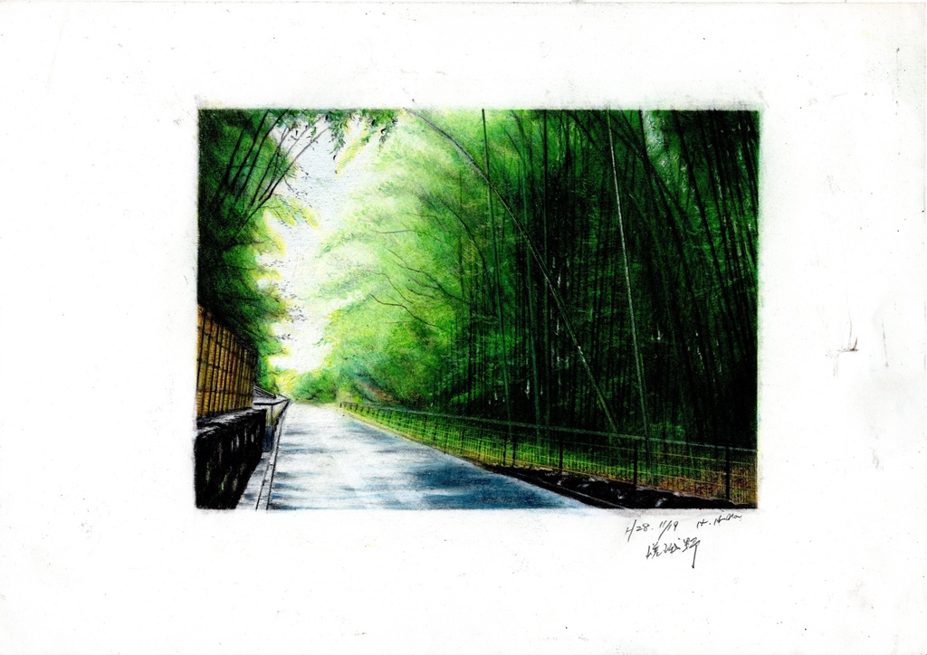 Tシャツ 「嵯峨野 竹林の小径」