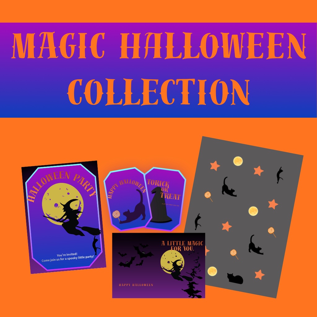 🌙 Halloween Party Printable｜MAGIC Collection
