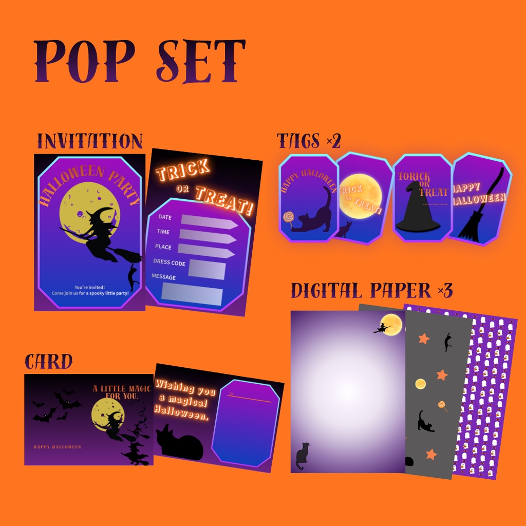 🌙 Halloween Party Printable|MAGIC Collection