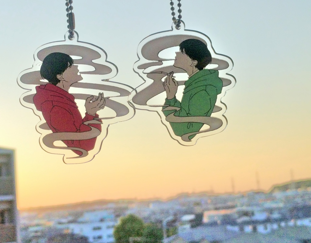 速度松アクリルキーホルダー