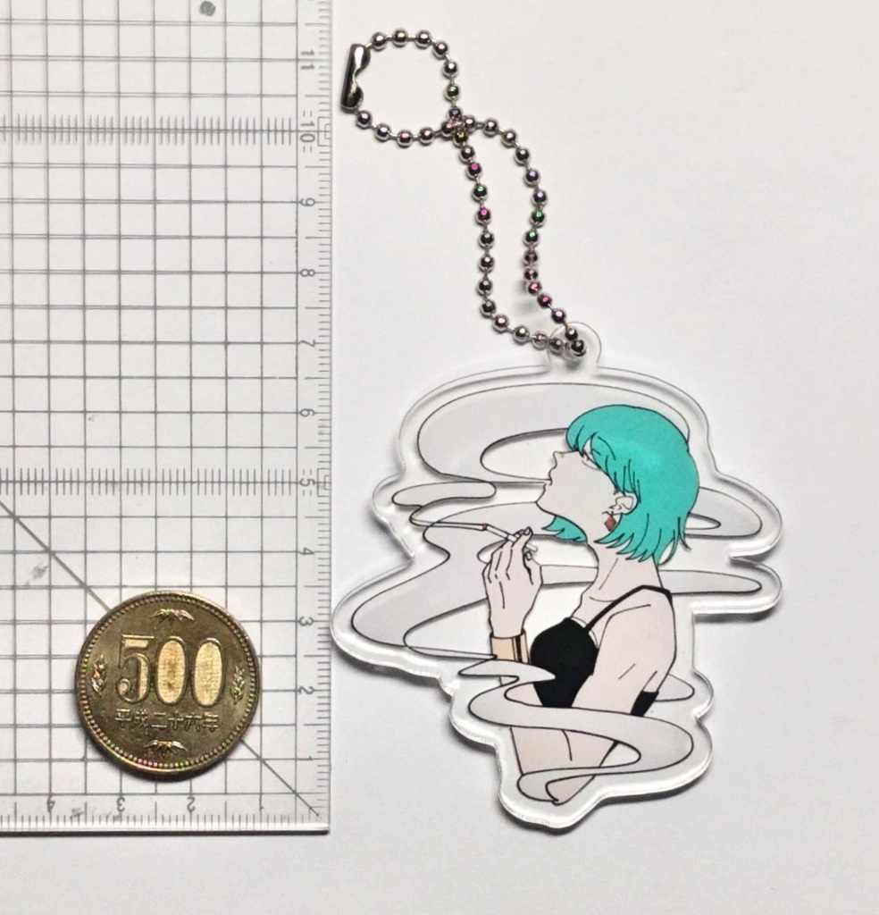 速度松アクリルキーホルダー