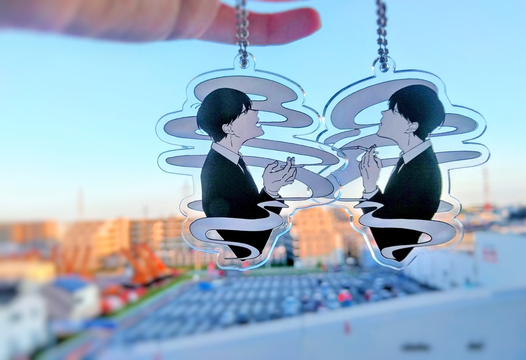 速度松アクリルキーホルダー