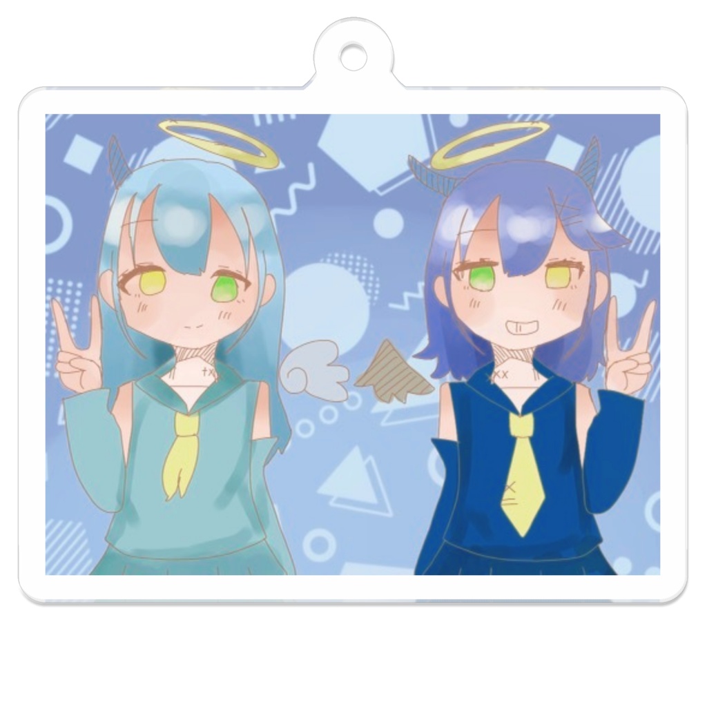 ミオンラジオスタジオ夏休みグッズ『ミオン&リオン☆アクリルキーホルダー』