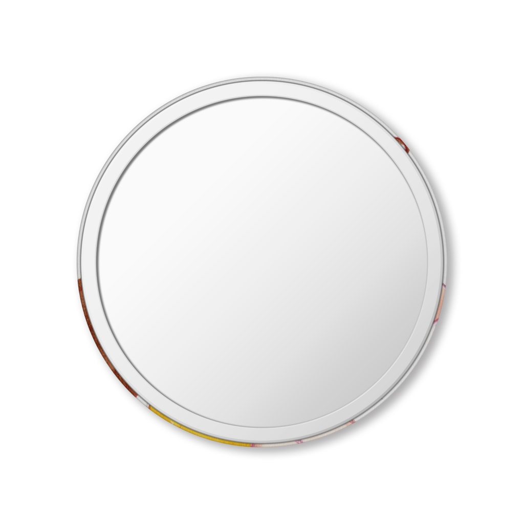 髪を結う女の子(缶ミラー)