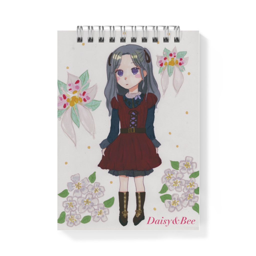 花と女の子～ユキノシタとピラカンサ～(メモ帳)