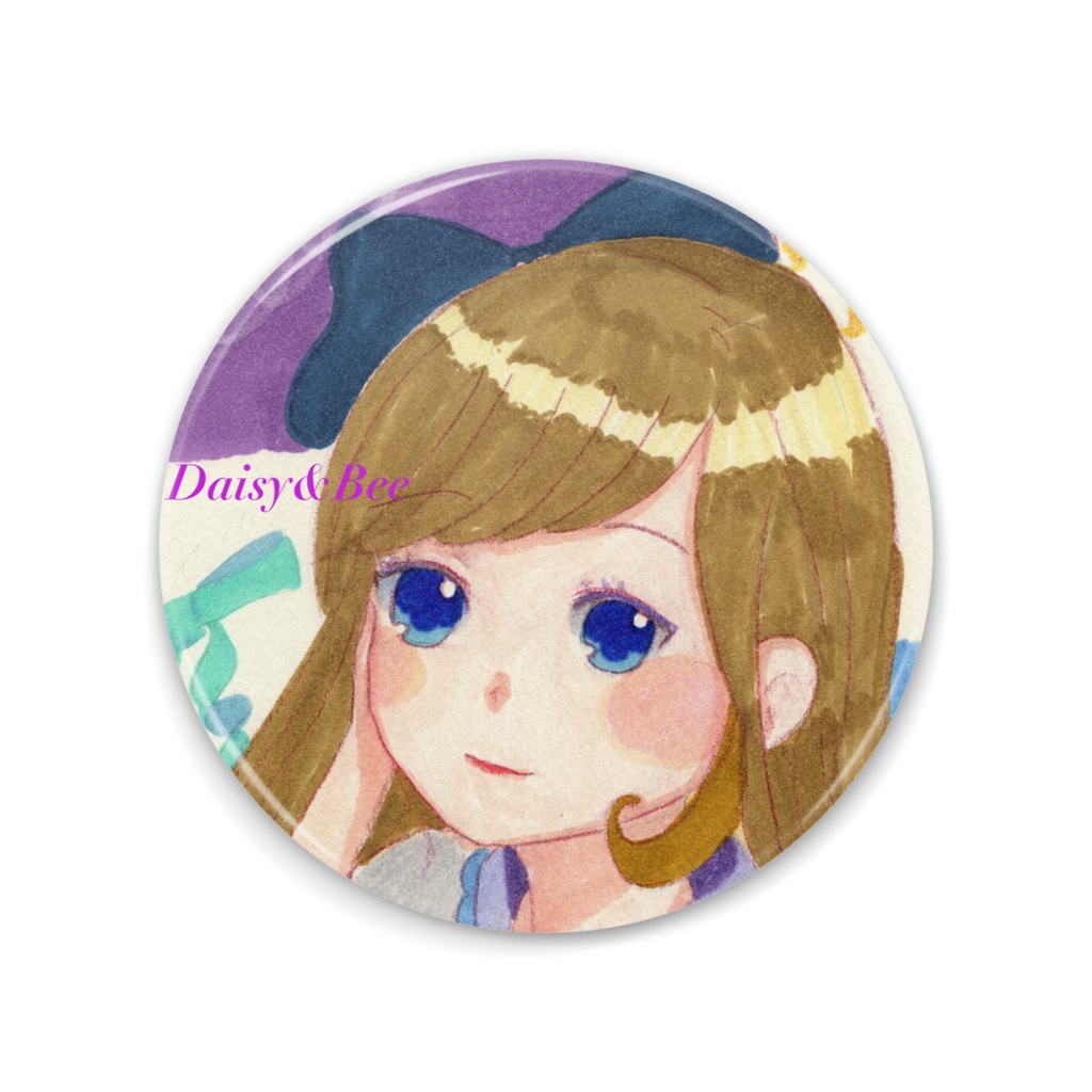 リボンガール(缶ミラー)