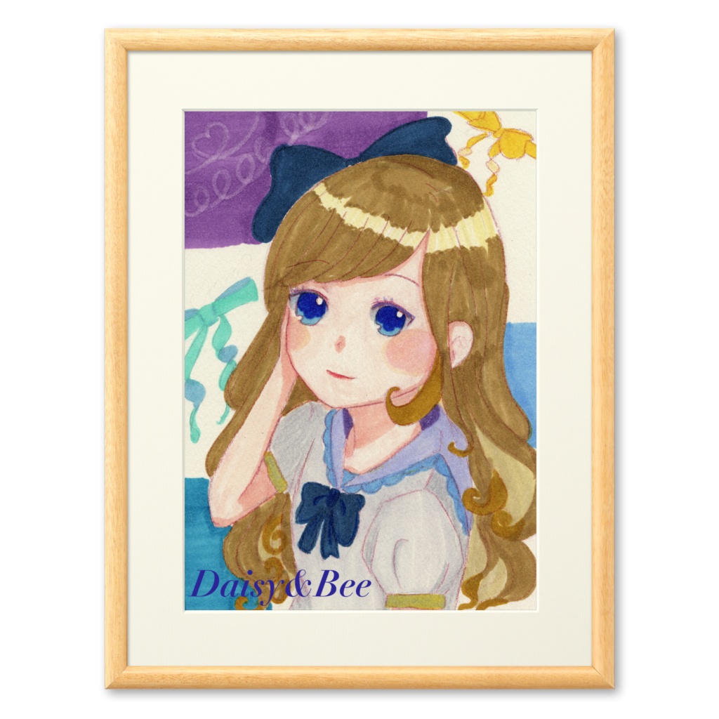 リボンガール(複製画)