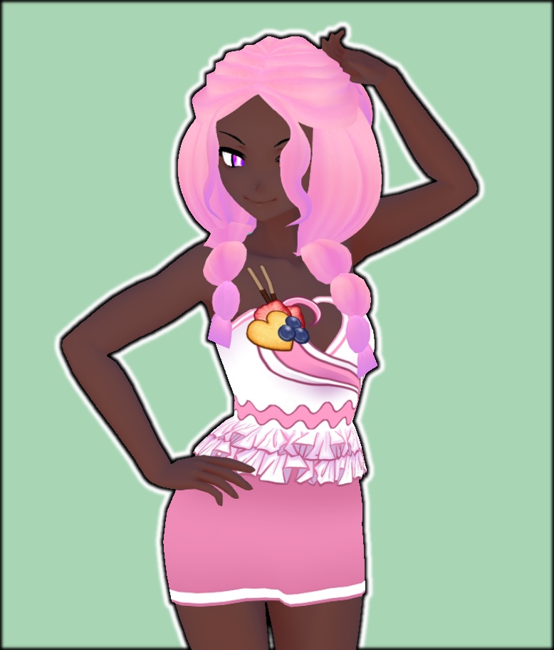 Parfait Dress (Strawberry + Matcha)