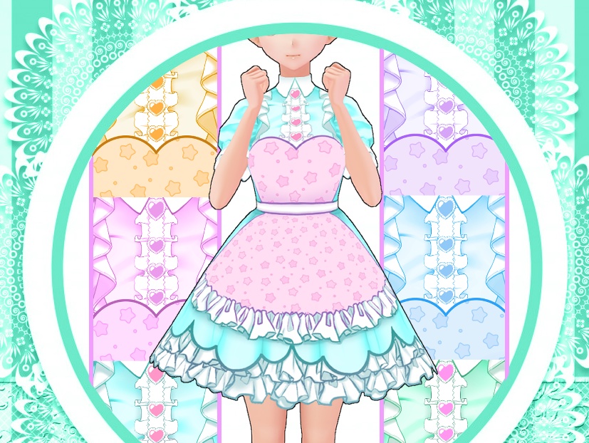 Sweet Starry Maid Dress