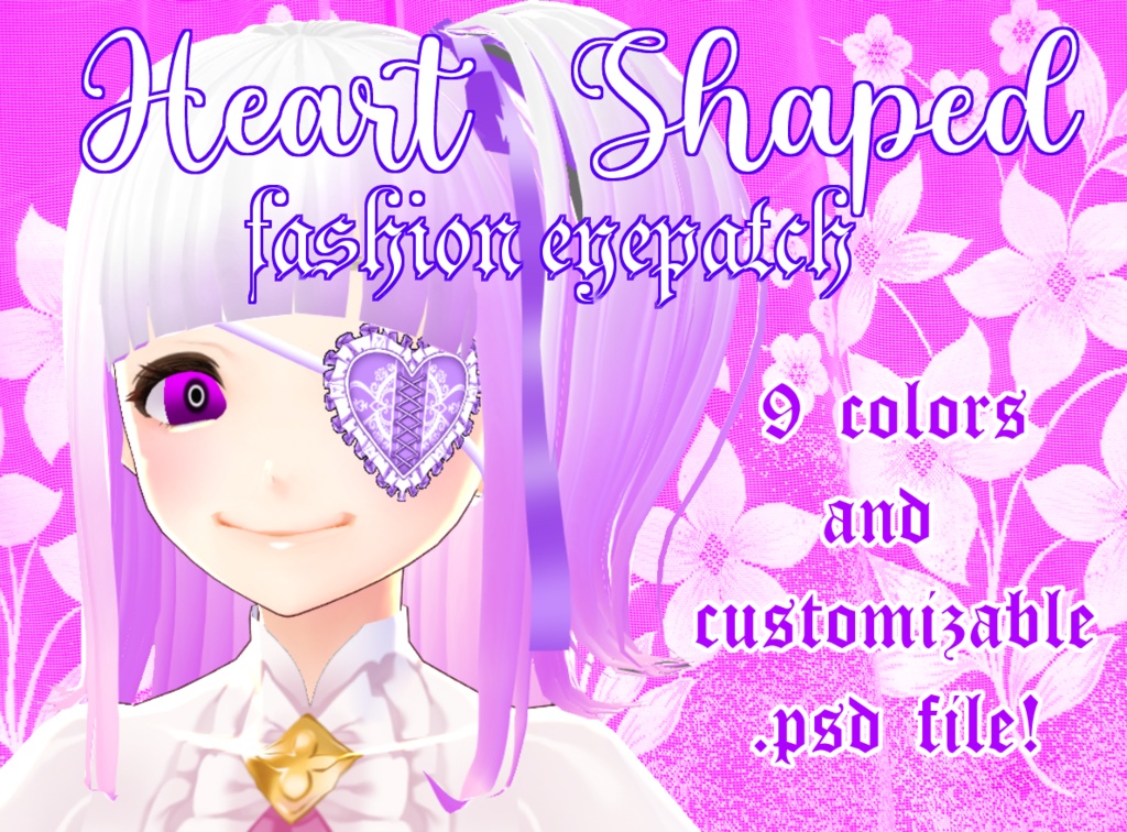 Heart Shaped Fashion Eyepatch