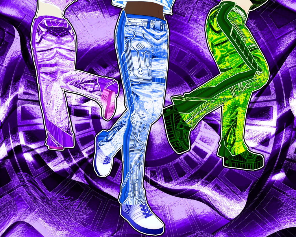 Cyber Circuit Jumpsuit Pants