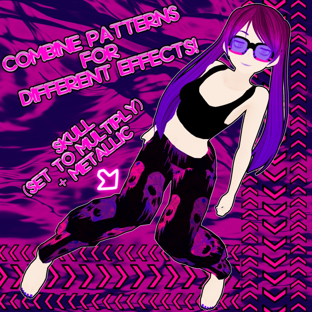 Patterned Parachute Pants