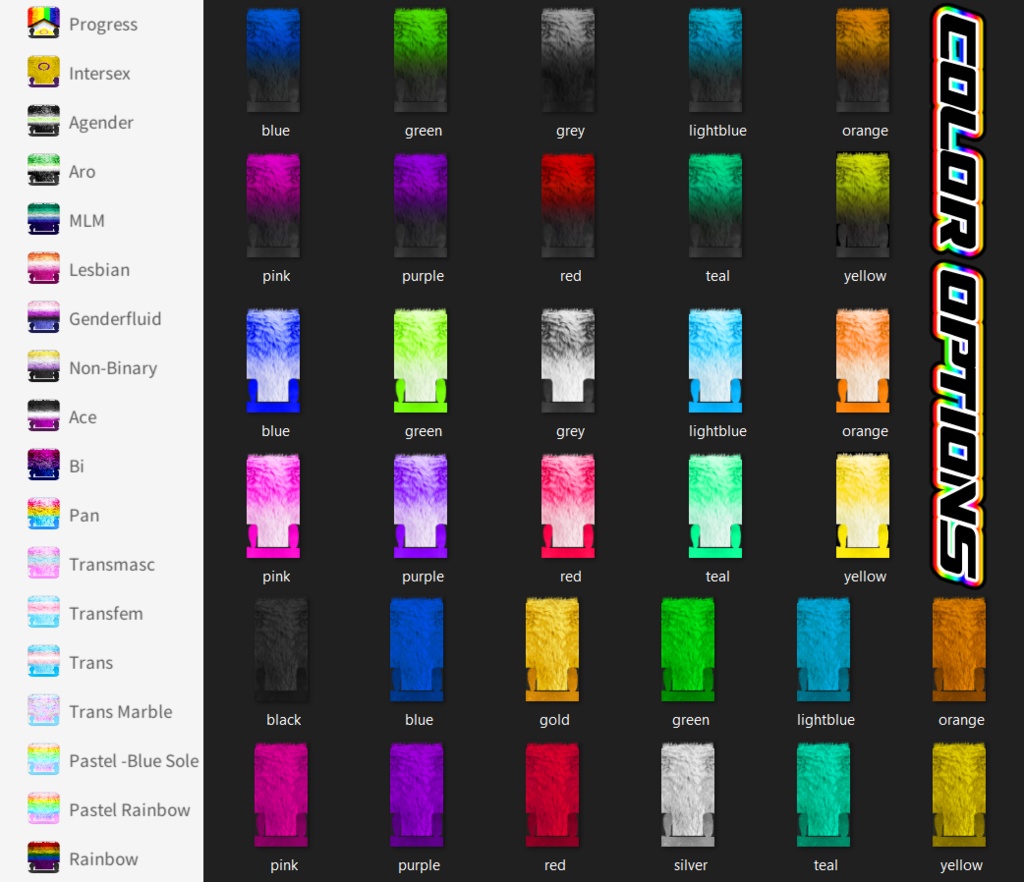 Pride Pack - Furry Boots and Bonus Goodies!